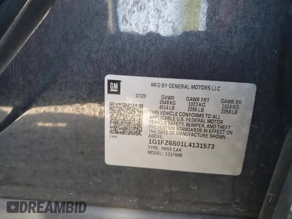 ✅ 2020 Chevrolet Bolt EV Premier • VIN: 1G1FZ6S01L4131573 • Lot: 49283775. Wystawiony na Copart z przebiegiem 63 216 mil. Bezpłatny archiwum sprzedaży aukcyjnych z USA i szczegółowy raport historii pojazdu na DreamBid. Zdjęcie 12.