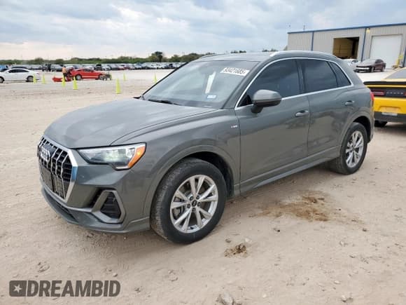 ✅ 2021 Audi Q3 S line Premium • VIN: WA1DECF31M1036344 • Лот: 93421685. Опубликован ранее на Copart с пробегом 41 556 миль. Бесплатный доступ к архиву аукционных продаж из США и подробный отчёт об истории автомобиля на DreamBid. Изображение 1.