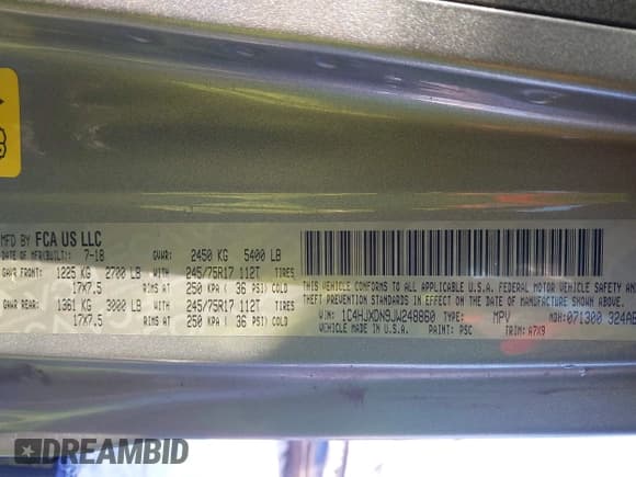 ✅ 2018 Jeep Wrangler Unlimited Sport S • VIN: 1C4HJXDN9JW248860 • Лот: 41342181. Опубликован ранее на IAAI с пробегом 91 840 миль. Бесплатный доступ к архиву аукционных продаж из США и подробный отчёт об истории автомобиля на DreamBid. Изображение 9.