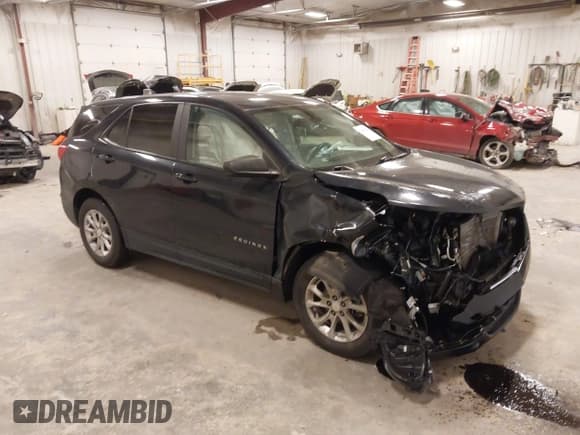 ✅ 2021 Chevrolet Equinox LS • VIN: 3GNAX5EV2MS142857 • Lot: 43568257. Listed on IAAI with 103,905 mi. Free auction sales archive from the USA and detailed vehicle history report at DreamBid. Image 1.