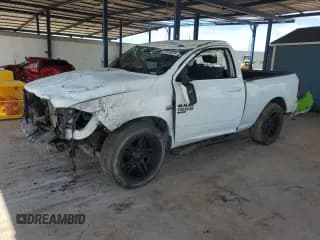 ✅ 2019 Ram 1500 Tradesman • VIN: 3C6JR6AT2KG648256 • Lot: 71565825. Listed on Copart with 107,877 mi. Free auction sales archive from the USA and detailed vehicle history report at DreamBid. Image 1.