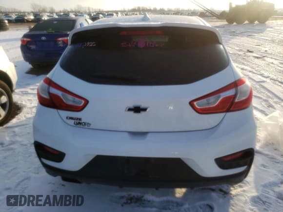 ✅ 2018 Chevrolet Cruze LT • VIN: 3G1BE6SM3JS596849 • Lot: 37908013. Listed on Copart with 94,464 mi. Free auction sales archive from the USA and detailed vehicle history report at DreamBid. Image 6.