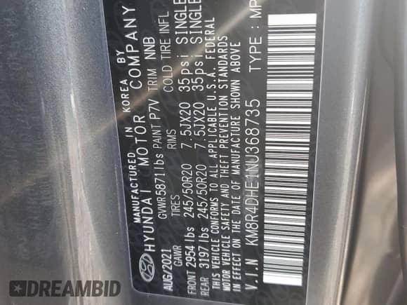 ✅ 2022 Hyundai Palisade SEL • VIN: KM8R4DHE1NU368735 • Лот: 70306844. Размещён на Copart с пробегом 84 204 миль миль. Получите бесплатный доступ к архиву аукционных продаж из США и посмотрите подробный отчёт об истории автомобиля на DreamBid. Изображение 16.