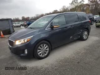 ✅ 2017 Kia Sedona EX • VIN: KNDMC5C13H6273209 • Лот: 90548755. Опубликован ранее на Copart с пробегом 141 524 миль. Бесплатный доступ к архиву аукционных продаж из США и подробный отчёт об истории автомобиля на DreamBid. Изображение 1.