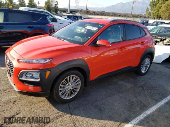 2020 Hyundai Kona SEL with VIN KM8K22AA4LU412730, listed as a Copart auction lot 71573422 with 14,326 mi miles and . Bid and sale history available at DreamBid. Image 1.