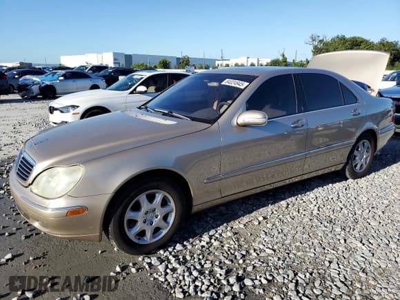 ✅ 2001 Mercedes-Benz S 320/430/500 • VIN: WDBNG70J21A143786 • Lot: 84024945. Listed on Copart with 92,553 mi. Free auction sales archive from the USA and detailed vehicle history report at DreamBid. Image 1.