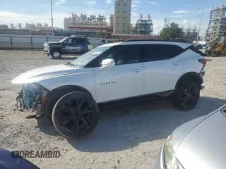 2021 Chevrolet Blazer RS с VIN 3GNKBERS8MS571584, выставлен на аукционе Copart как лот 67724225 с пробегом 41 973 миль миль и Списание • Salvage title. История ставок и продаж доступна на DreamBid. Изображение 1.