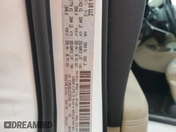 ✅ 2016 Dodge Durango Limited • VIN: 1C4RDHDG1GC397549 • Lot: 85831285. Listed on Copart with 144,441 mi. Free auction sales archive from the USA and detailed vehicle history report at DreamBid. Image 13.