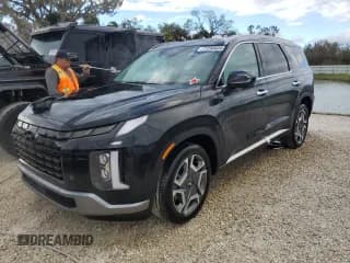 ✅ 2024 Hyundai Palisade Limited • VIN: KM8R5DGE7RU741913 • Лот: 77244644. Опубликован ранее на Copart с пробегом 3 585 миль. Бесплатный доступ к архиву аукционных продаж из США и подробный отчёт об истории автомобиля на DreamBid. Изображение 1.