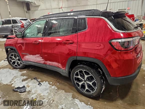 ✅ 2025 Jeep Compass Limited • VIN: 3C4NJDCN9ST600779 • Lot: 95892235. Wystawiony na Copart z przebiegiem 6 516 mil. Bezpłatny archiwum sprzedaży aukcyjnych z USA i szczegółowy raport historii pojazdu na DreamBid. Zdjęcie 2.