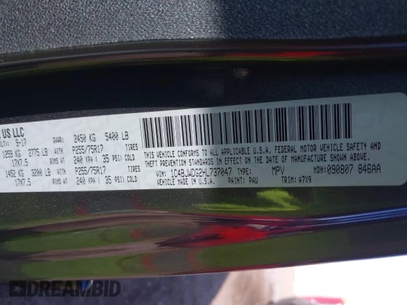 ✅ 2017 Jeep Wrangler Unlimited Sport • VIN: 1C4BJWDG2HL737047 • Lot: 43702240. Listed on IAAI with 105,048 mi. Free auction sales archive from the USA and detailed vehicle history report at DreamBid. Image 9.