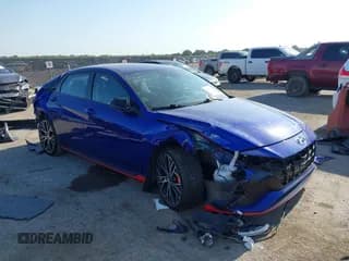 ✅ 2023 Hyundai Elantra • VIN: KMHLW4AK0PU009525 • Lot: 43010217. Listed on IAAI with 22,247 mi. Free auction sales archive from the USA and detailed vehicle history report at DreamBid. Image 1.