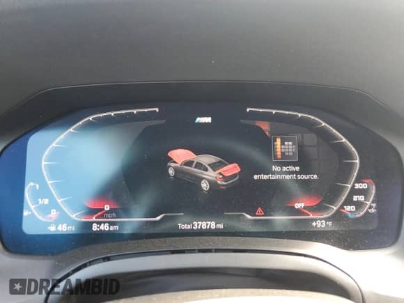 2022 BMW 3 Series 330i z VIN 3MW5R1J02N8C22890, wystawiony jako Copart lot #81526215 z przebiegiem 37 878 mil mil oraz Szkoda całkowita • Salvage title. Historia ofert i sprzedaży dostępna na DreamBid. Obrazek 9.