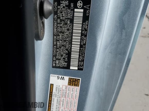 ✅ 2007 Scion tC Spec • VIN: JTKDE177X70182563 • Lot: 58953805. Listed on Copart with 128,105 mi. Free auction sales archive from the USA and detailed vehicle history report at DreamBid. Image 12.