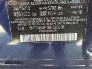 ✅ 2013 Hyundai Elantra GLS • VIN: 5NPDH4AE1DH380616 • Lot: 66352385. Listed on Copart with 162,201 mi. Free auction sales archive from the USA and detailed vehicle history report at DreamBid. Image 12.