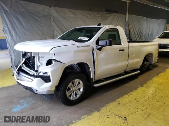✅ 2024 Chevrolet Silverado 1500 Work Truck • VIN: 3GCNAAED6RG304477 • Lot: 91305265. Listed on Copart with Not provided. Free auction sales archive from the USA and detailed vehicle history report at DreamBid. Image 1.