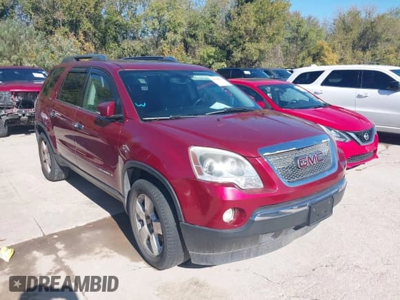✅ 2008 GMC Acadia SLT1 • VIN: 1GKER23798J157794 • Lot: 43786510. Listed on IAAI with 184,513 mi. Free auction sales archive from the USA and detailed vehicle history report at DreamBid. Image 1.