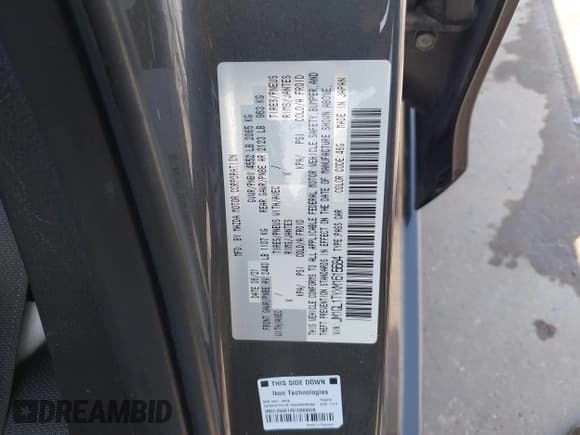 ✅ 2021 Mazda 6 Grand Touring • VIN: JM1GL1TYXM1615684 • Lot: 42690667. Listed on IAAI with 86,360 mi. Free auction sales archive from the USA and detailed vehicle history report at DreamBid. Image 9.