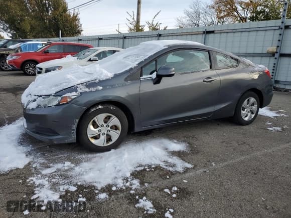 ✅ 2013 Honda Civic LX • VIN: 2HGFG3B52DH531039 • Лот: 91974845. Опубликован ранее на Copart с пробегом 163 951 миль. Бесплатный доступ к архиву аукционных продаж из США и подробный отчёт об истории автомобиля на DreamBid. Изображение 1.