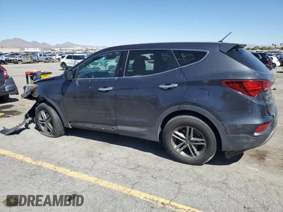✅ 2018 Hyundai Santa Fe 2.4L • VIN: 5XYZT3LB9JG523560 • Lot: 81779345. Listed on Copart with 106,399 mi. Free auction sales archive from the USA and detailed vehicle history report at DreamBid. Image 2.