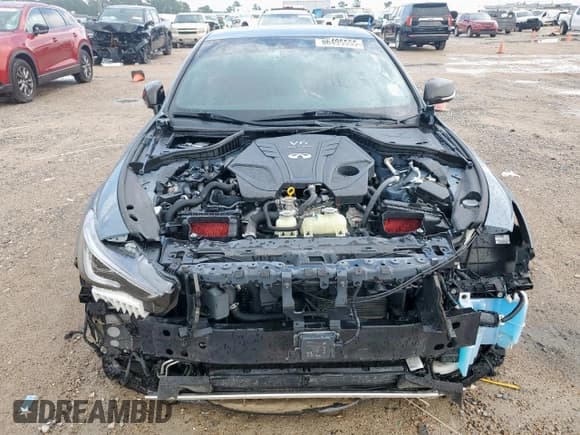 ✅ 2021 Infiniti Q60 Red Sport 400 • VIN: JN1FV7LK1MM530271 • Лот: 66495555. Опубликован ранее на Copart с пробегом 52 583 миль. Бесплатный доступ к архиву аукционных продаж из США и подробный отчёт об истории автомобиля на DreamBid. Изображение 5.