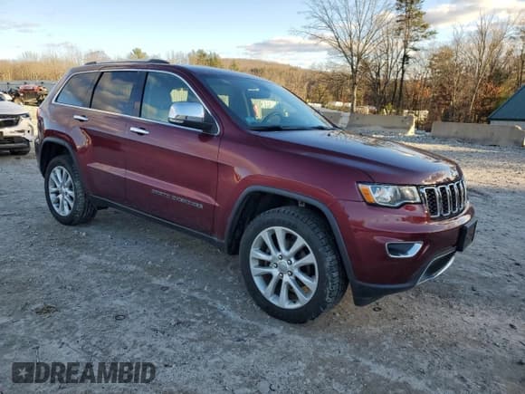 ✅ 2017 Jeep Grand Cherokee Limited • VIN: 1C4RJFBG6HC873649 • Lot: 92823005. Listed on Copart with 55,791 mi. Free auction sales archive from the USA and detailed vehicle history report at DreamBid. Image 4.