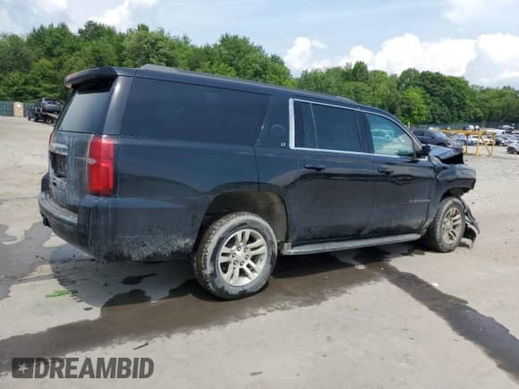 2019 Chevrolet Suburban LT z VIN 1GNSKHKC8KR162053, wystawiony jako Copart lot #59610904 z przebiegiem 153 003 mil mil oraz Szkoda całkowita • Salvage title. Historia ofert i sprzedaży dostępna na DreamBid. Obrazek 3.