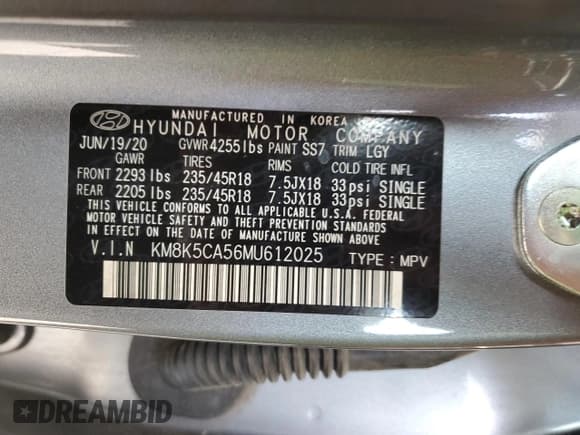 ✅ 2021 Hyundai Kona Ultimate • VIN: KM8K5CA56MU612025 • Лот: 82057715. Опубликован ранее на Copart с пробегом 60 299 миль. Бесплатный доступ к архиву аукционных продаж из США и подробный отчёт об истории автомобиля на DreamBid. Изображение 14.