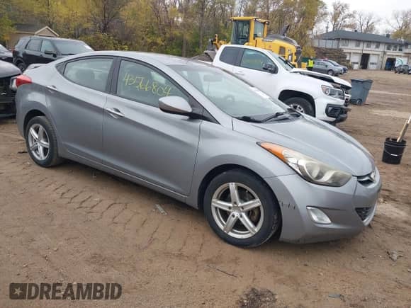 2013 Hyundai Elantra Limited with VIN KMHDH4AE0DU935766, listed as a IAAI auction lot 43566804 with 149,672 mi miles and . Bid and sale history available at DreamBid. Image 1.