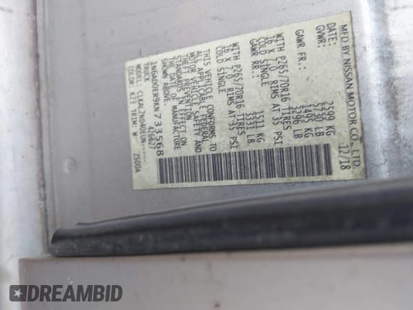 ✅ 2019 Nissan Frontier SL • VIN: 1N6AD0ER9KN733568 • Lot: 43041436. Listed on IAAI with Not provided. Free auction sales archive from the USA and detailed vehicle history report at DreamBid. Image 9.