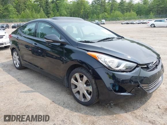 ✅ 2013 Hyundai Elantra Limited • VIN: KMHDH4AE1DU639154 • Лот: 42352858. Опубликован ранее на IAAI с пробегом 80 958 миль. Бесплатный доступ к архиву аукционных продаж из США и подробный отчёт об истории автомобиля на DreamBid. Изображение 1.