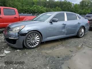 2014 Hyundai Equus Signature z VIN KMHGH4JH1EU081184, wystawiony jako Copart lot #57845265 z przebiegiem 79 518 mil mil oraz Szkoda całkowita • Salvage title. Historia ofert i sprzedaży dostępna na DreamBid. Obrazek 1.