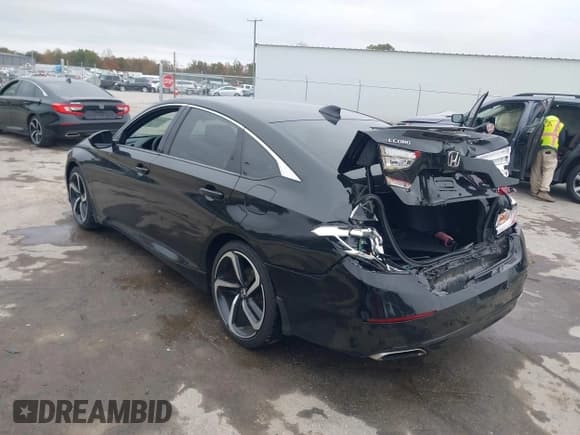 ✅ 2019 Honda Accord Sport • VIN: 1HGCV1F33KA103319 • Lot: 43575270. Listed on IAAI with 96,324 mi. Free auction sales archive from the USA and detailed vehicle history report at DreamBid. Image 3.