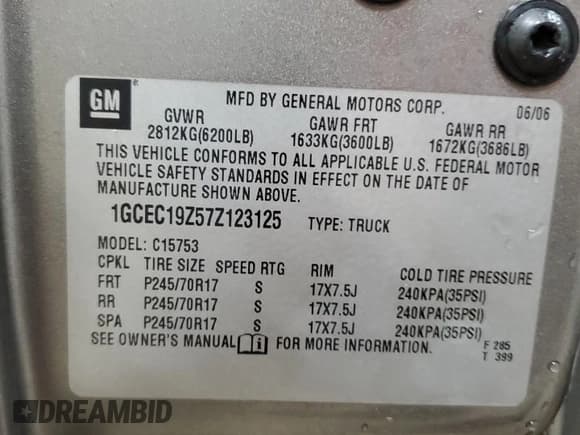 ✅ 2007 Chevrolet Silverado 1500 LT1 • VIN: 1GCEC19Z57Z123125 • Лот: 69107374. Опубликован ранее на Copart с пробегом 139 722 миль. Бесплатный доступ к архиву аукционных продаж из США и подробный отчёт об истории автомобиля на DreamBid. Изображение 13.