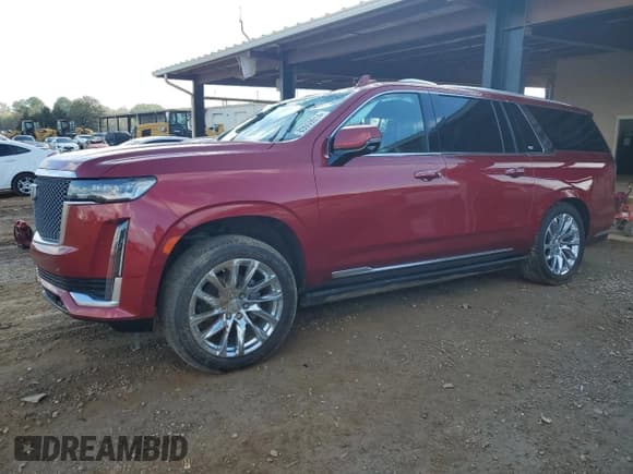 ✅ 2021 Cadillac Escalade ESV Premium Luxury Platinum • VIN: 1GYS4MKL8MR365758 • Lot: 80059914. Wystawiony na Copart z przebiegiem 98 008 mil. Bezpłatny archiwum sprzedaży aukcyjnych z USA i szczegółowy raport historii pojazdu na DreamBid. Zdjęcie 1.