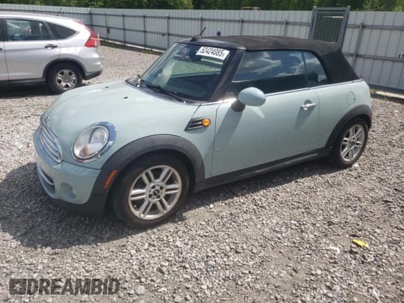 ✅ 2012 MINI Convertible • VIN: WMWZN3C5XCT134595 • Lot: 52752455. Wystawiony na Copart z przebiegiem 145 915 mil. Bezpłatny archiwum sprzedaży aukcyjnych z USA i szczegółowy raport historii pojazdu na DreamBid. Zdjęcie 1.
