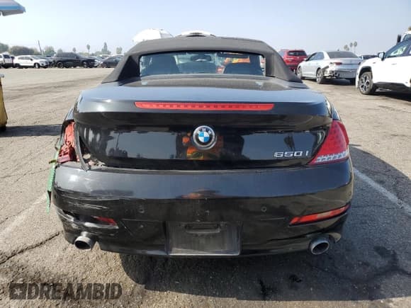 ✅ 2008 BMW 6 Series 650i • VIN: WBAEB53578CX61779 • Lot: 91270125. Listed on Copart with 169,921 mi. Free auction sales archive from the USA and detailed vehicle history report at DreamBid. Image 6.