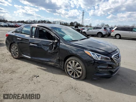 ✅ 2017 Hyundai Sonata Sport • VIN: 5NPE34AF5HH579637 • Lot: 41843333. Listed on Copart with 133,483 mi. Free auction sales archive from the USA and detailed vehicle history report at DreamBid. Image 4.