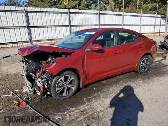 ✅ 2022 Nissan Sentra SV • VIN: 3N1AB8CV1NY272500 • Лот: 87396635. Опубликован ранее на Copart с пробегом 32 903 миль. Бесплатный доступ к архиву аукционных продаж из США и подробный отчёт об истории автомобиля на DreamBid. Изображение 1.