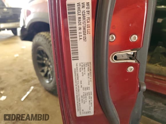 ✅ 2021 Ram 1500 SLT • VIN: 1C6RR7GT3MS581257 • Lot: 68082125. Listed on Copart with 62,384 mi. Free auction sales archive from the USA and detailed vehicle history report at DreamBid. Image 12.
