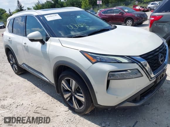 ✅ 2023 Nissan Rogue SL • VIN: 5N1BT3CB4PC739472 • Lot: 42982747. Listed on IAAI with 40,282 mi. Free auction sales archive from the USA and detailed vehicle history report at DreamBid. Image 1.