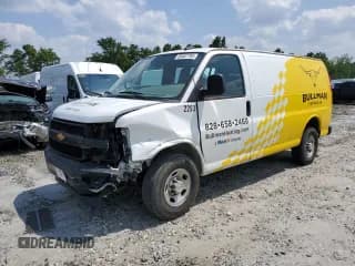✅ 2022 Chevrolet Express Cargo • VIN: 1GCWGAF71N1198508 • Lot: 59487795. Listed on Copart with 72,395 mi. Free auction sales archive from the USA and detailed vehicle history report at DreamBid. Image 1.