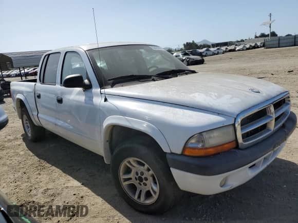 2002 Dodge Dakota SLT with VIN 1B7HL48N92S611184, listed as a Copart auction lot 55685604 with Not provided miles and Salvage title. Bid and sale history available at DreamBid. Image 4.