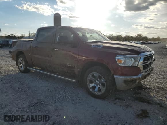 ✅ 2019 Ram 1500 Big Horn • VIN: 1C6SRFFT7KN650301 • Lot: 92419355. Listed on Copart with 42,186 mi. Free auction sales archive from the USA and detailed vehicle history report at DreamBid. Image 4.