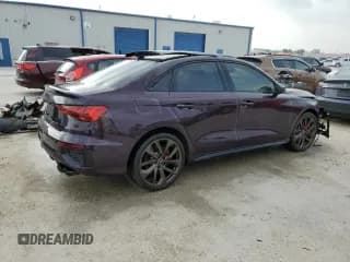 ✅ 2023 Audi S3 Prestige • VIN: WAUJ3DGYXPA054762 • Lot: 55529074. Listed on Copart with 13,684 mi. Free auction sales archive from the USA and detailed vehicle history report at DreamBid. Image 3.