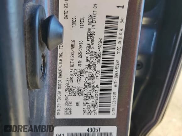 ✅ 2018 Toyota Tacoma TRD Off Road • VIN: 5TFCZ5AN8JX143104 • Лот: 86816755. Опубликован ранее на Copart с пробегом 107 690 миль. Бесплатный доступ к архиву аукционных продаж из США и подробный отчёт об истории автомобиля на DreamBid. Изображение 12.