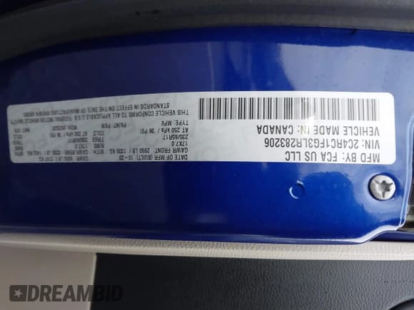 ✅ 2020 Chrysler Pacifica Touring • VIN: 2C4RC1FG3LR283206 • Lot: 43823700. Listed on IAAI with 161,511 mi. Free auction sales archive from the USA and detailed vehicle history report at DreamBid. Image 9.