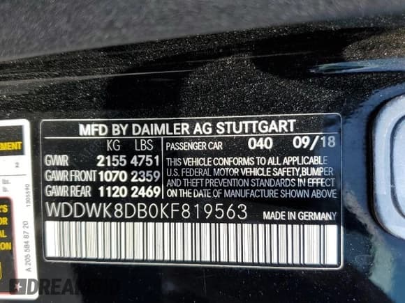 ✅ 2019 Mercedes-Benz C 300 • VIN: WDDWK8DB0KF819563 • Lot: 61797705. Wystawiony na Copart z przebiegiem 65 839 mil. Bezpłatny archiwum sprzedaży aukcyjnych z USA i szczegółowy raport historii pojazdu na DreamBid. Zdjęcie 12.