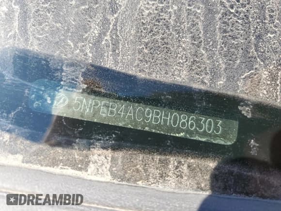 ✅ 2011 Hyundai Sonata GLS • VIN: 5NPEB4AC9BH086303 • Lot: 71301464. Listed on Copart with Not provided. Free auction sales archive from the USA and detailed vehicle history report at DreamBid. Image 13.