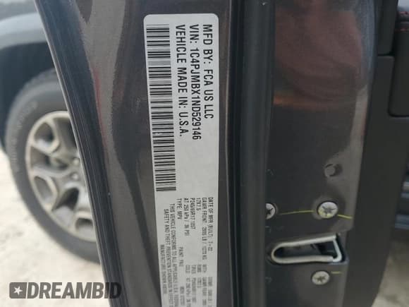 ✅ 2022 Jeep Cherokee Trailhawk • VIN: 1C4PJMBX1ND529146 • Lot: 56237365. Listed on Copart with 26,718 mi. Free auction sales archive from the USA and detailed vehicle history report at DreamBid. Image 13.